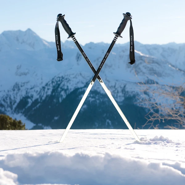 Après Skistokken Zwart/wit / Drank Skistokken Schnapps Pole Liquer Pol 2 Après Skistokken Zwart/wit / Drank Skistokken Schnapps Pole Liquer Pol - Afbeelding 2