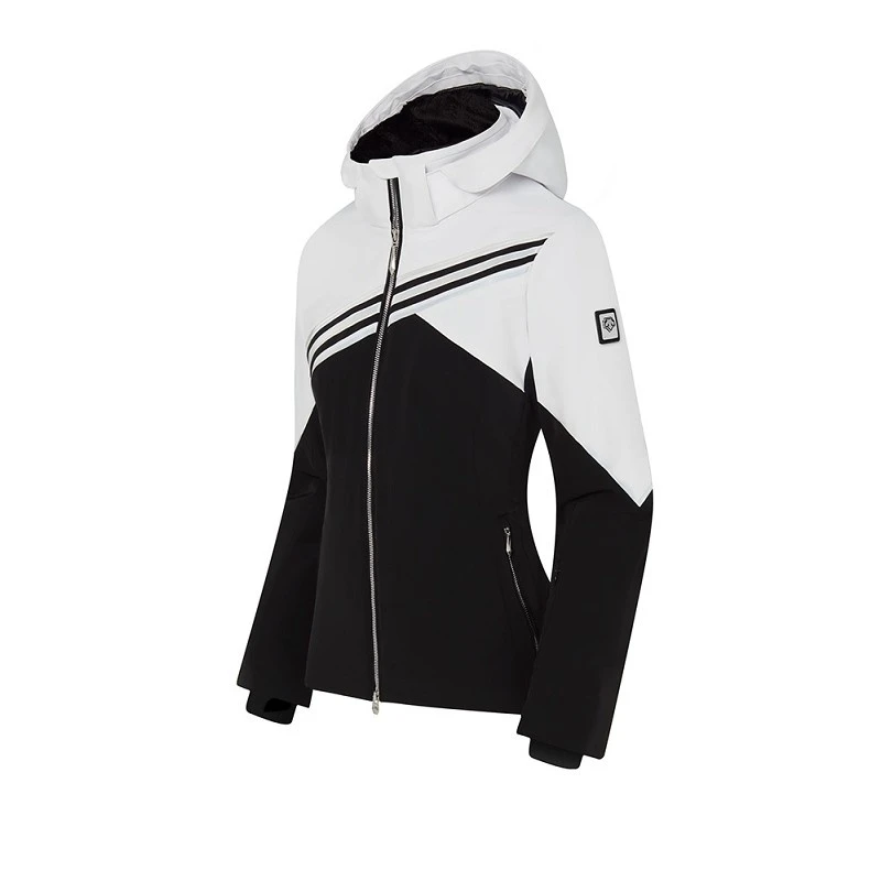 Descente AMANDA INSULATED JACKET BLACK SUPER WHITE 1 Descente AMANDA INSULATED JACKET BLACK SUPER WHITE