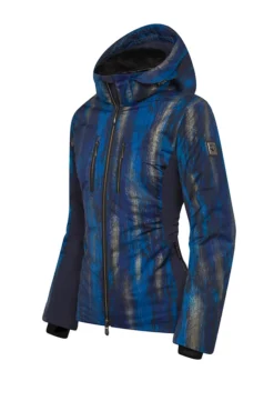 DESCENTE NOVA DAMES SKIJACKET BLAUW / GOUD