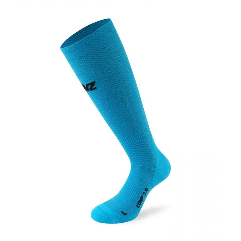 Lenz Compression Sock 2.0 Merino Blauw 1 Lenz Compression Sock 2.0 Merino Blauw