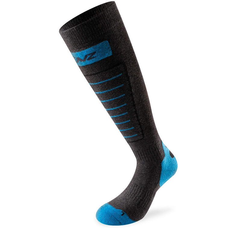 Lenz Sock Skiing 1.0 Zwart/Blauw 1 Lenz Sock Skiing 1.0 Zwart/Blauw