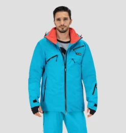 Mont Gele Gear DENALI GEÏSOLEERDE PRO JAS 2.0 - AQUA BLAUW - HEREN -Under Armour || POIVRE BLANC || Poederbaas mgg denali geisoleerd projas 20 aqua blauw heren 2