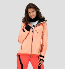 Mont Gele Gear LYNGEN TOURING SHELL PRO JAS - PERZIK ROZE - DAMES