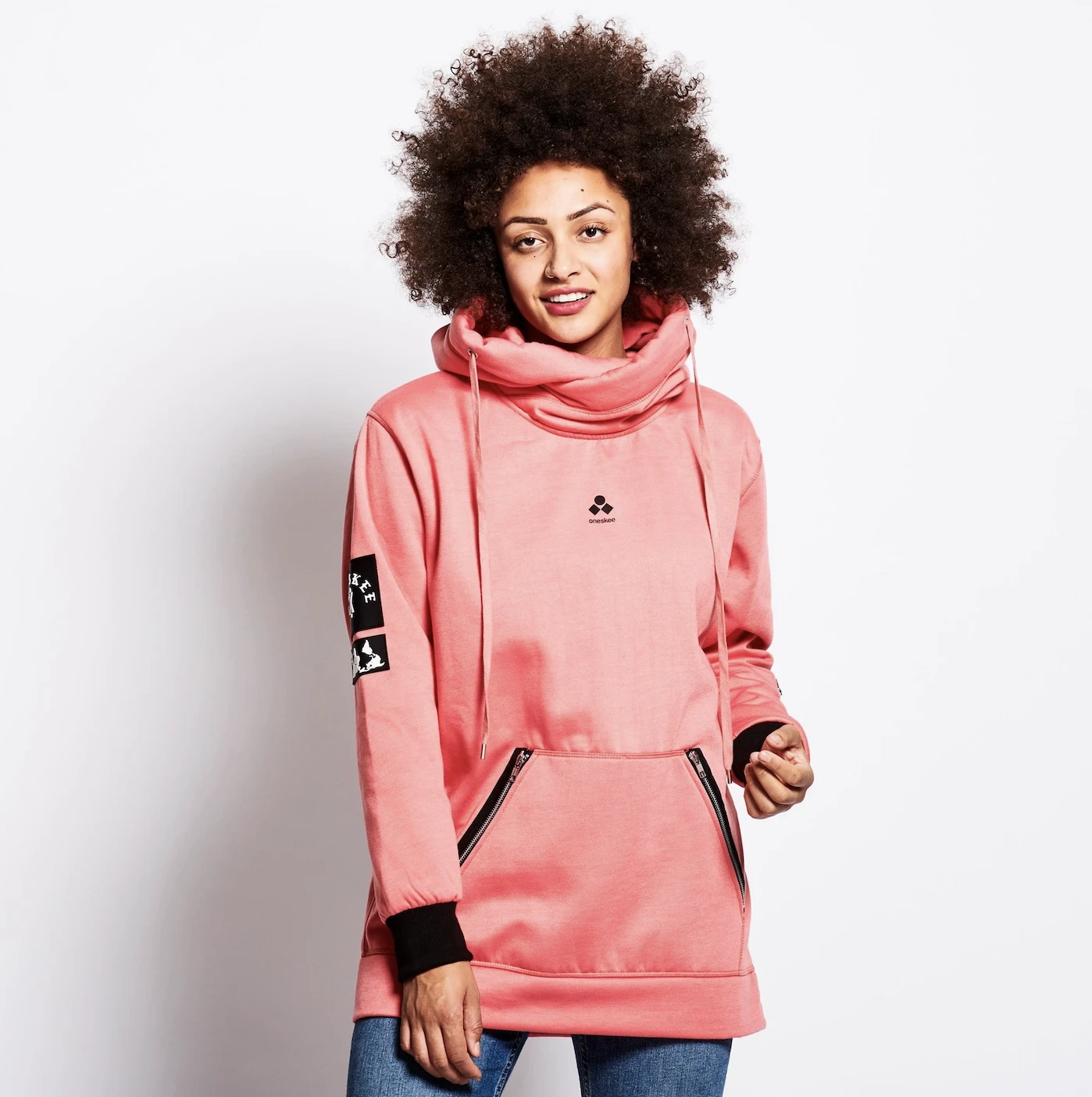 Waterdichte Heren Hoodie Roze- Dames 1 Waterdichte Heren Hoodie Roze- Dames