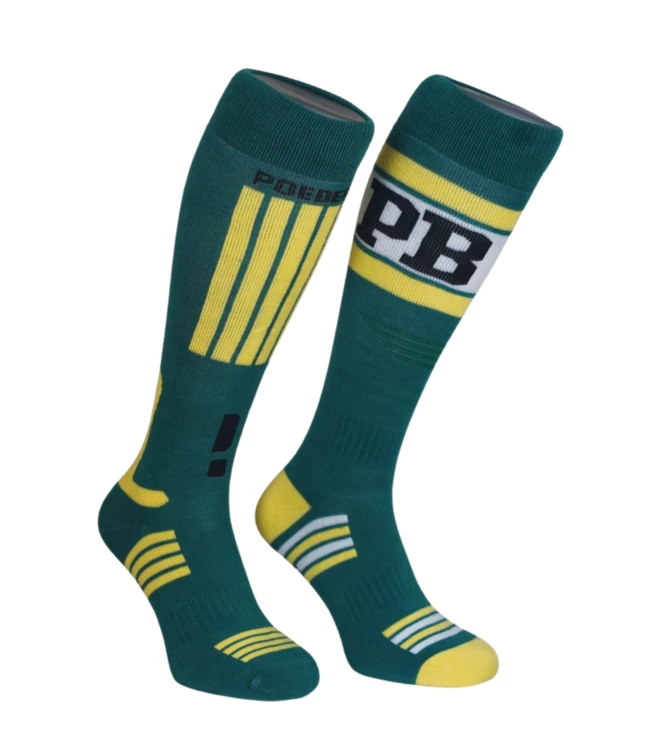 Poederbaas CHAM SKI SOCKS IN GROEN EN GEEL 2 Poederbaas CHAM SKI SOCKS IN GROEN EN GEEL - Afbeelding 2