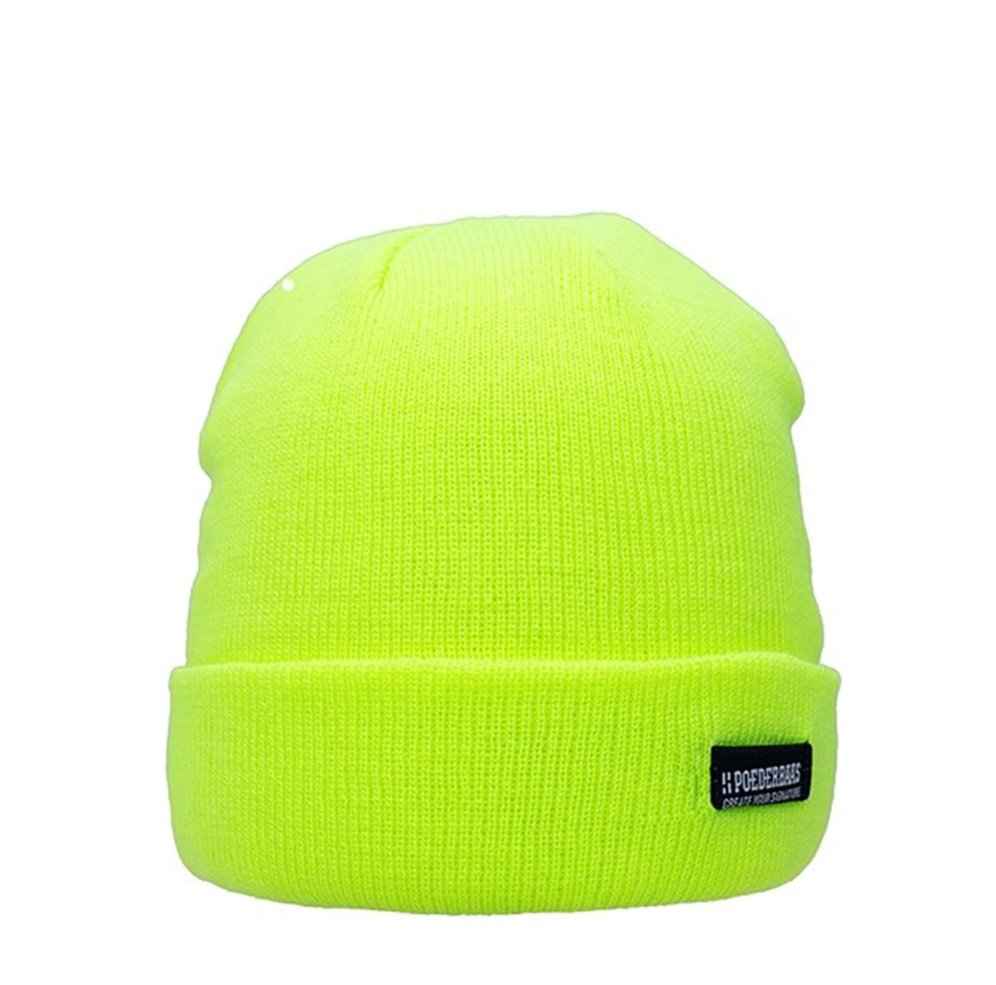 Poederbaas Colorful Basic Beanie - Geel 1 Poederbaas Colorful Basic Beanie - Geel