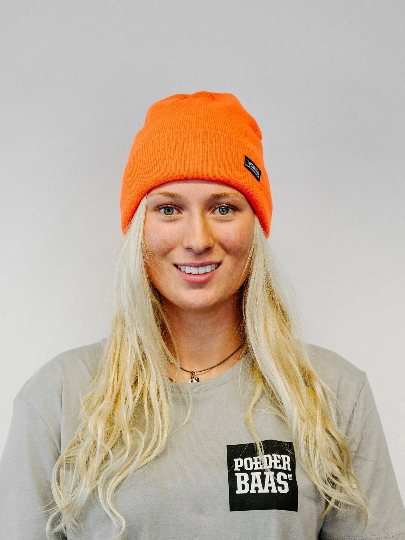 Poederbaas Colorful Basic Beanie - Oranje 3 Poederbaas Colorful Basic Beanie - Oranje - Afbeelding 3