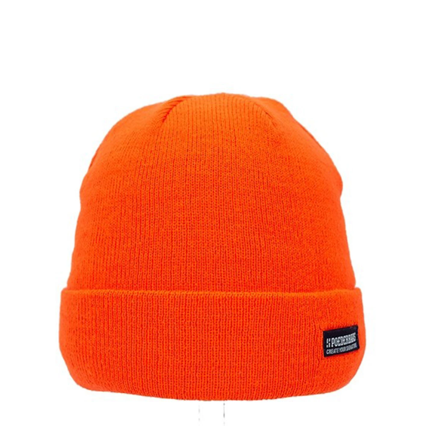 Poederbaas Colorful Basic Beanie - Oranje 1 Poederbaas Colorful Basic Beanie - Oranje