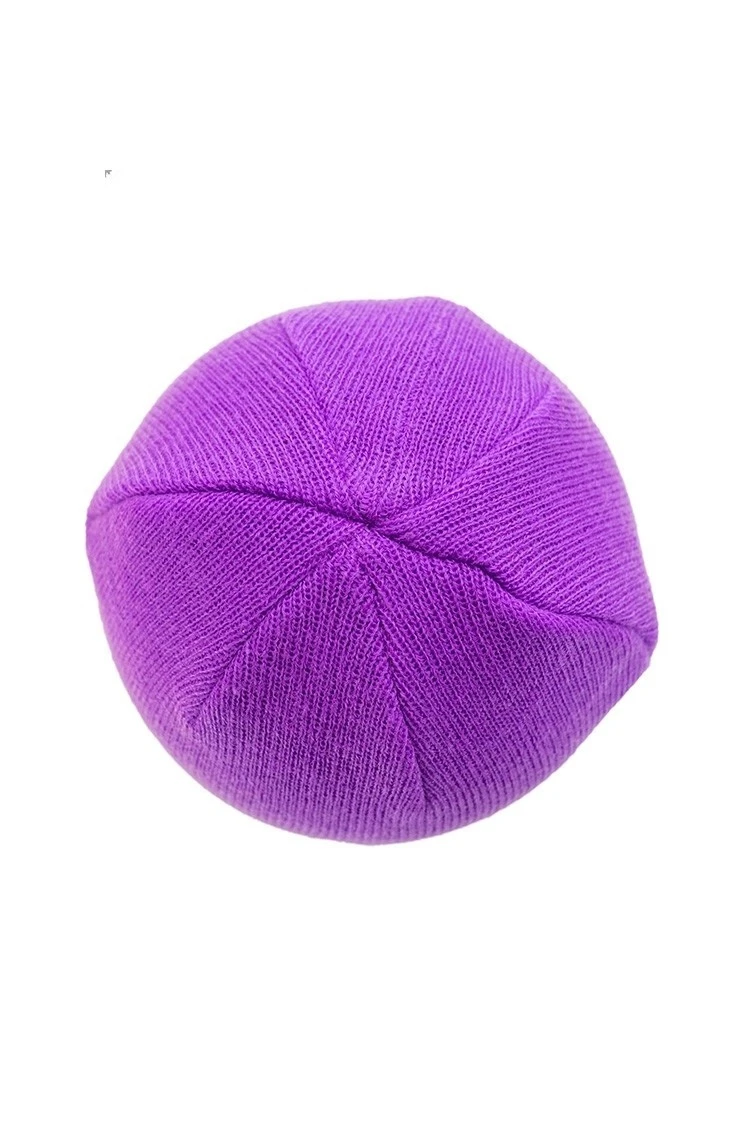 Poederbaas Colorful Basic Beanie - Paars 2 Poederbaas Colorful Basic Beanie - Paars - Afbeelding 2