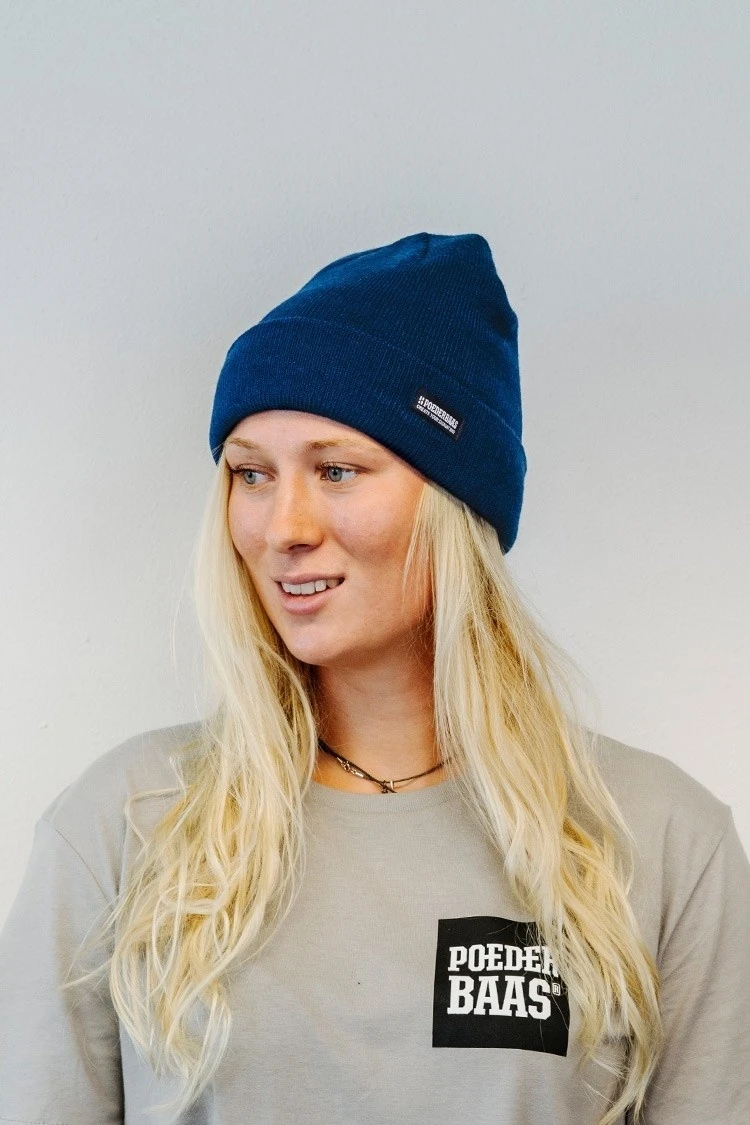 Poederbaas Colorful Basic Muts - Blauw 2 Poederbaas Colorful Basic Muts - Blauw - Afbeelding 2