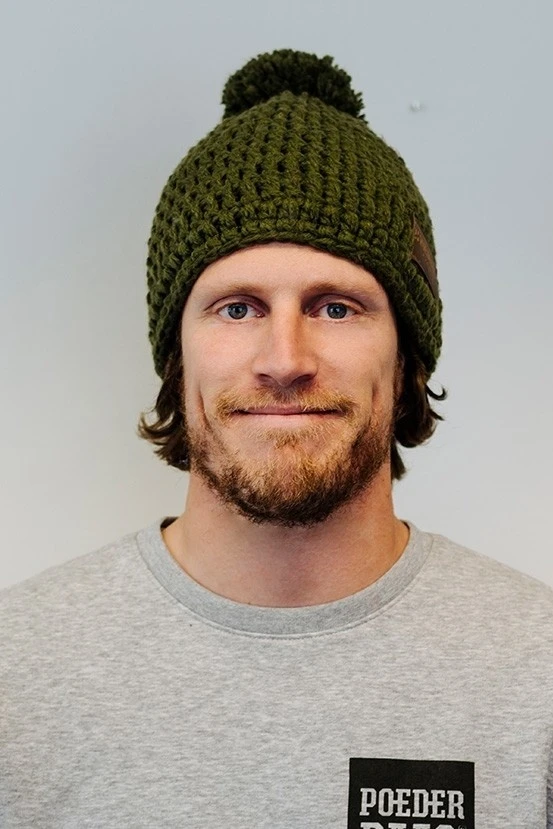 Poederbaas Gehaakte Groene Muts 2 Poederbaas Gehaakte Groene Muts - Afbeelding 2