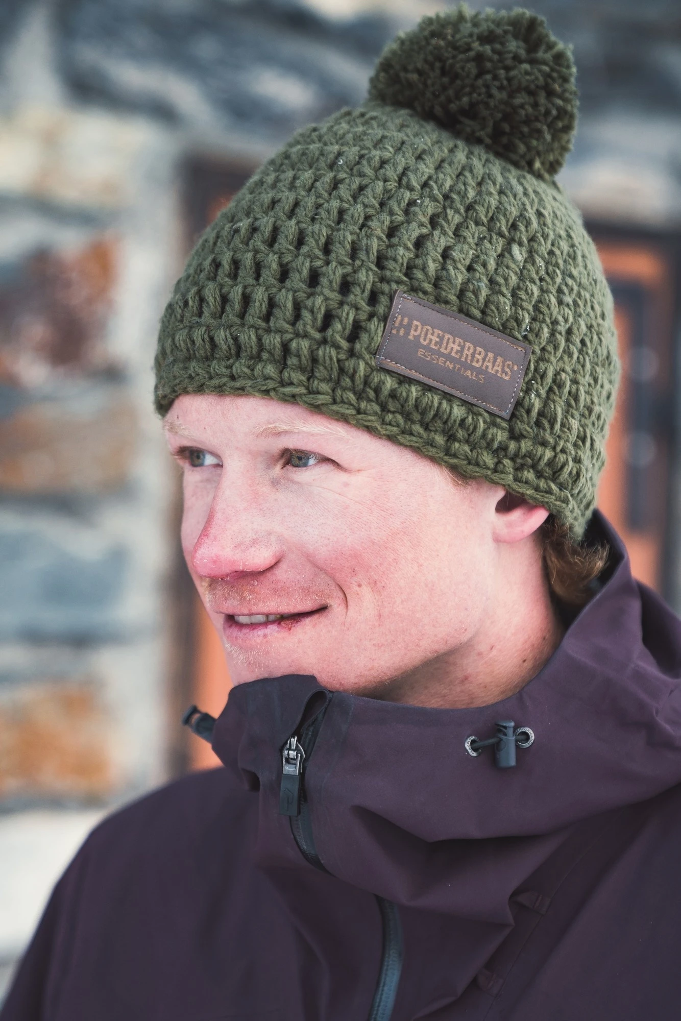 Poederbaas Gehaakte Groene Muts 3 Poederbaas Gehaakte Groene Muts - Afbeelding 3