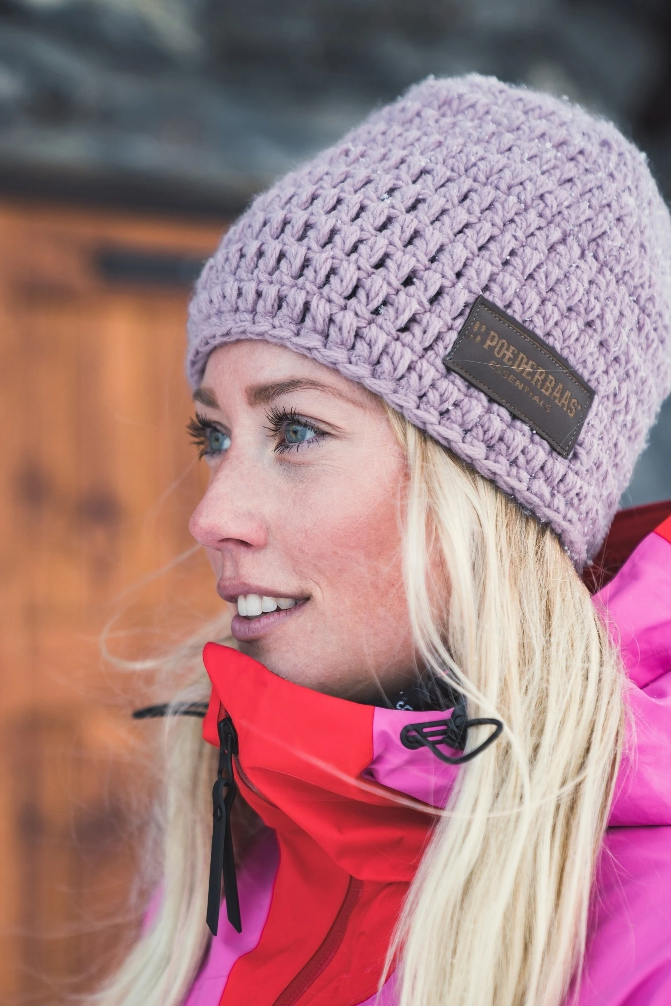 Poederbaas Gehaakte Muts Roze 2 Poederbaas Gehaakte Muts Roze - Afbeelding 2