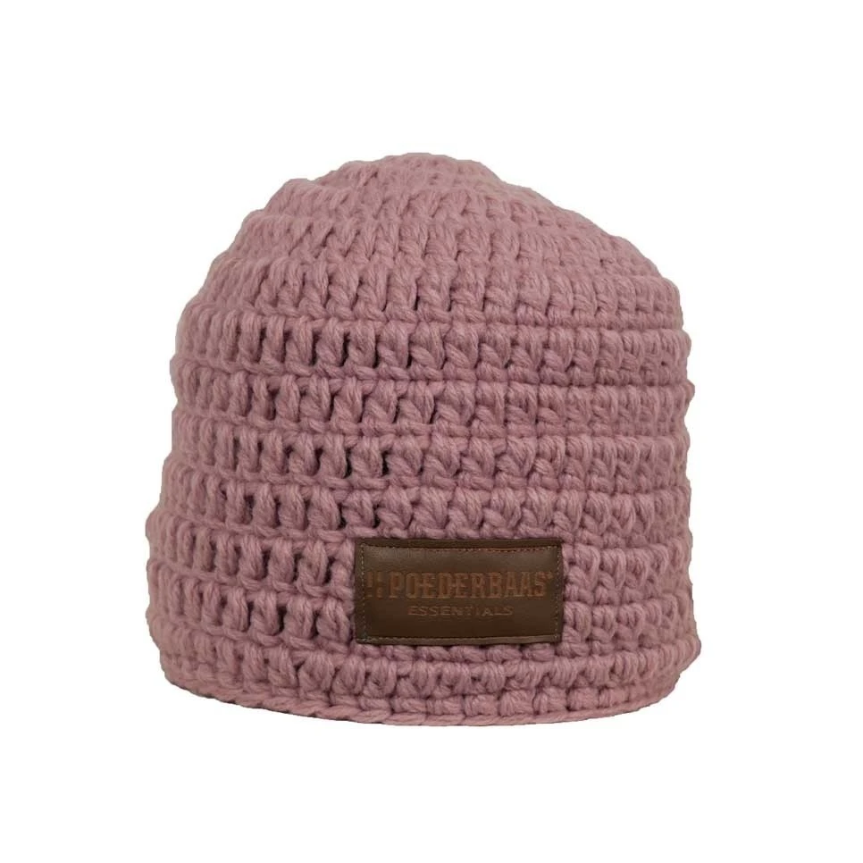 Poederbaas Gehaakte Muts Roze 1 Poederbaas Gehaakte Muts Roze