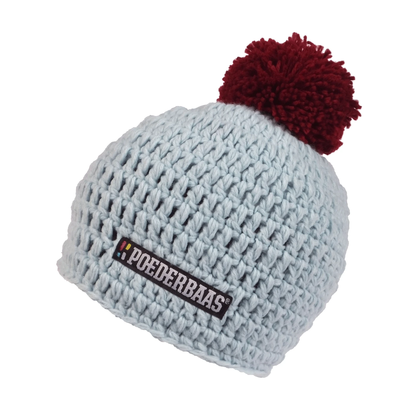 Poederbaas Gehaakte Skimuts - Licht Blauw 1 Poederbaas Gehaakte Skimuts - Licht Blauw