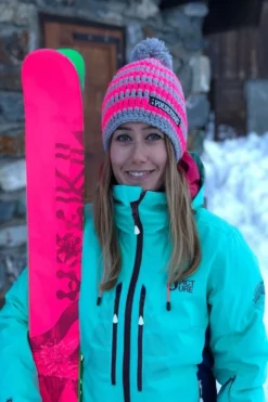 Poederbaas Gestreepte Skimuts - Roze/grijs 5 Poederbaas Gestreepte Skimuts - Roze/grijs -Under Armour || POIVRE BLANC || Poederbaas poederbaas gestreepte skimuts roze grijs 2