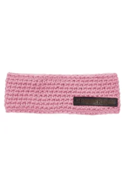 Poederbaas Hoofdband Met Fleece - Roze