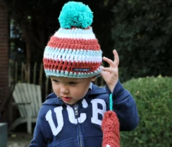 Poederbaas Kleurrijke Babymuts Gehaakt Met Wantjes - Bruin/blauw/wit 7 Poederbaas Kleurrijke Babymuts Gehaakt Met Wantjes - Bruin/blauw/wit -Under Armour || POIVRE BLANC || Poederbaas poederbaas kleurrijke babymuts gehaakt met wantjes 2