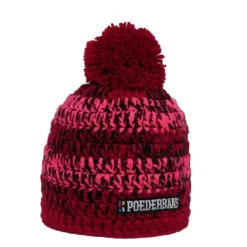 Poederbaas Kleurrijke Muts - Roze/rood/zwart