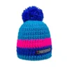Poederbaas Korte Muts Met Pompon - Roze/donkerblauw