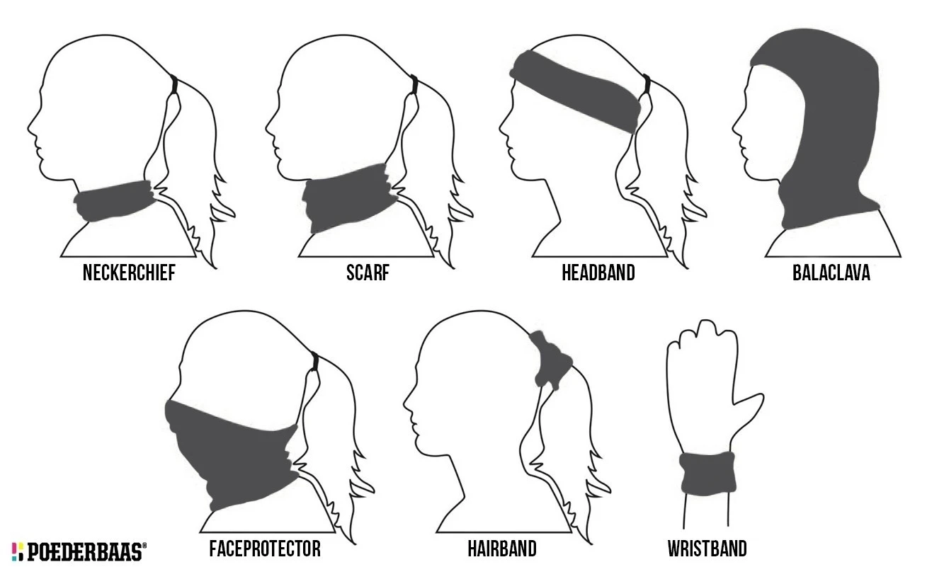 Poederbaas Nekwarmer - Groot Logo 8 Poederbaas Nekwarmer - Groot Logo - Afbeelding 8