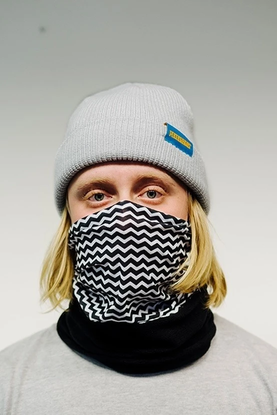 Poederbaas Nekwarmer - Streepjes/zebra Print 2 Poederbaas Nekwarmer - Streepjes/zebra Print - Afbeelding 2