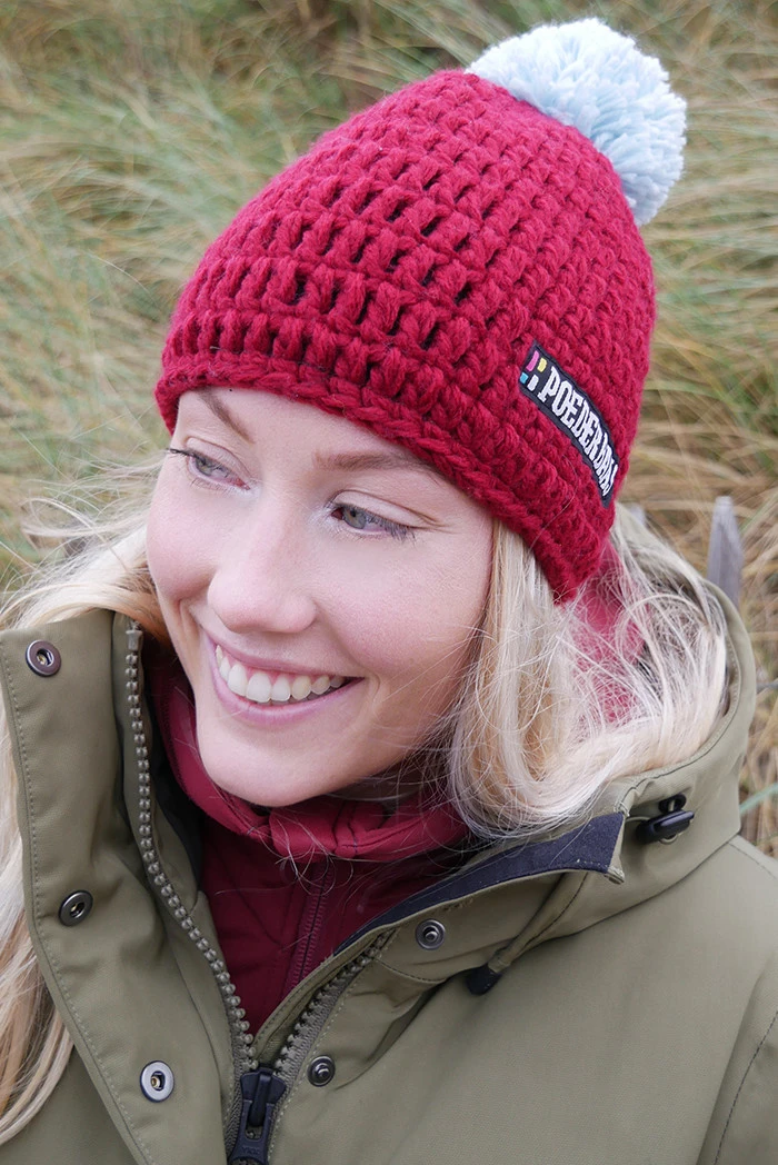 Poederbaas Skimuts - Gehaakte Muts - Kringsalm - Multicolour - Unisex 2 Poederbaas Skimuts - Gehaakte Muts - Kringsalm - Multicolour - Unisex - Afbeelding 2