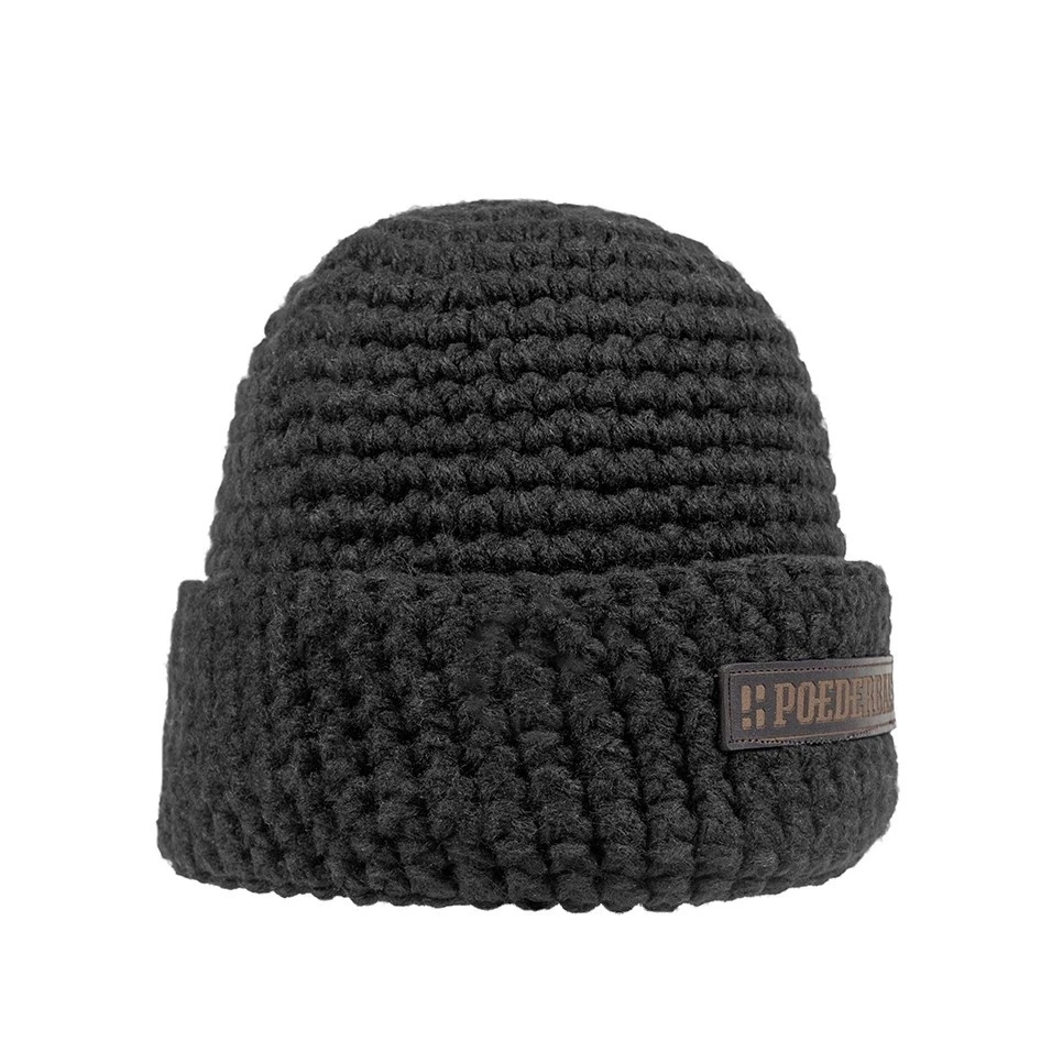 Poederbaas Wintersport Muts - Zwart 1 Poederbaas Wintersport Muts - Zwart