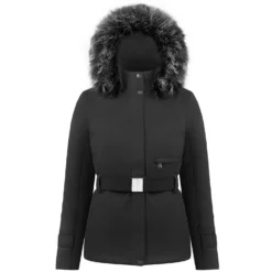 POIVRE BLANC Dames Stretch Ski Jas Zwart