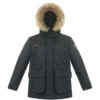 POIVRE BLANC GOTISCHE JONGEN PARKA / ZWART