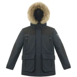 POIVRE BLANC GOTISCHE JONGEN PARKA / ZWART