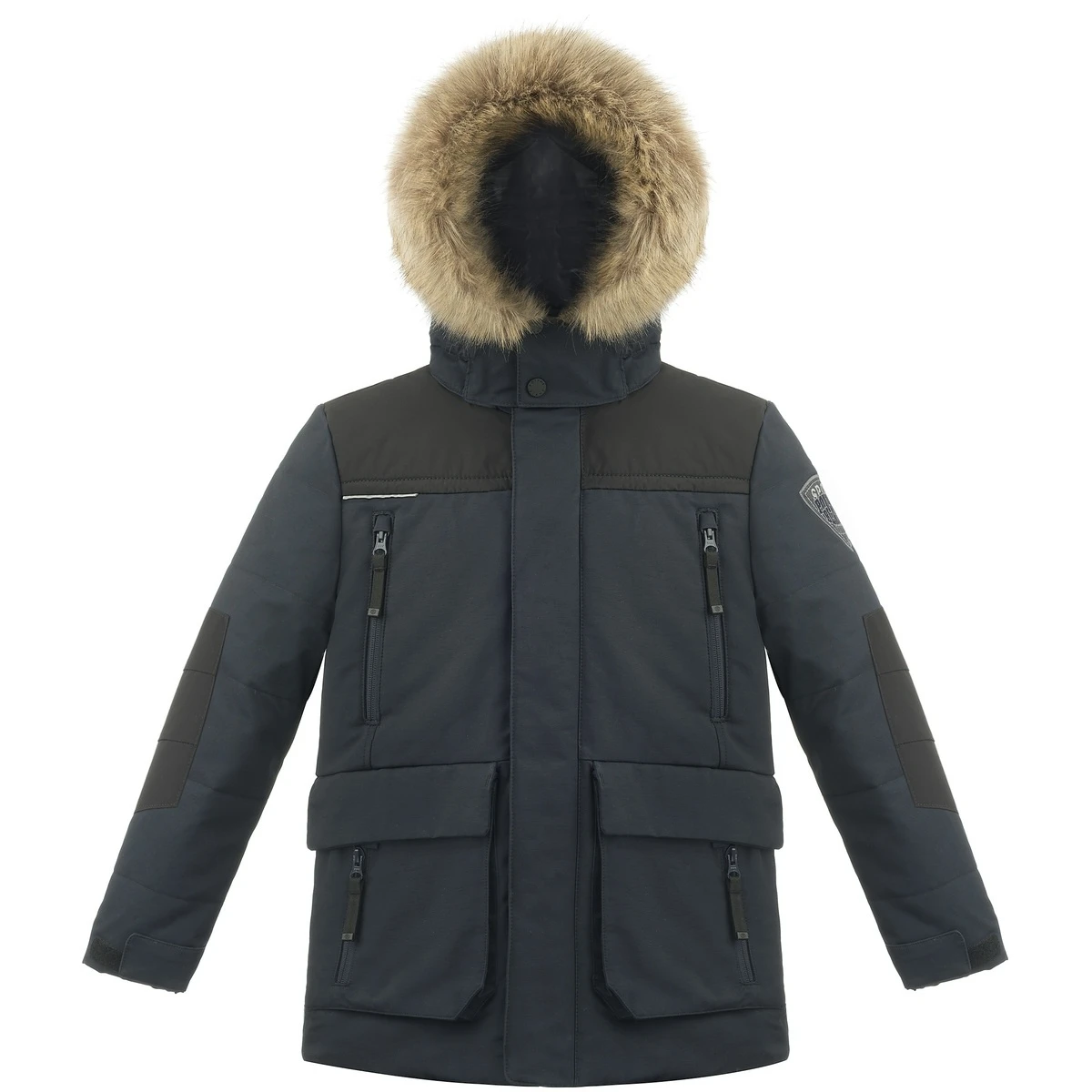 POIVRE BLANC GOTISCHE JONGEN PARKA / ZWART 1 POIVRE BLANC GOTISCHE JONGEN PARKA / ZWART