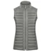 Poivre Blanc Hybride Gewatteerd Vest Khaki Grey - Dames