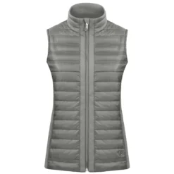 Poivre Blanc Hybride Gewatteerd Vest Khaki Grey - Dames