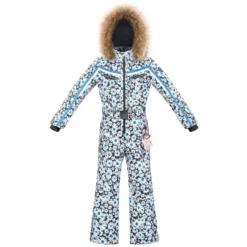 POIVRE BLANC JUNIOR MEISJE SKI-OVERALL - DAISY BLUE