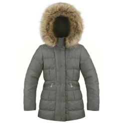 POIVRE BLANC MEISJES DONSJAS KAKI GRIJS