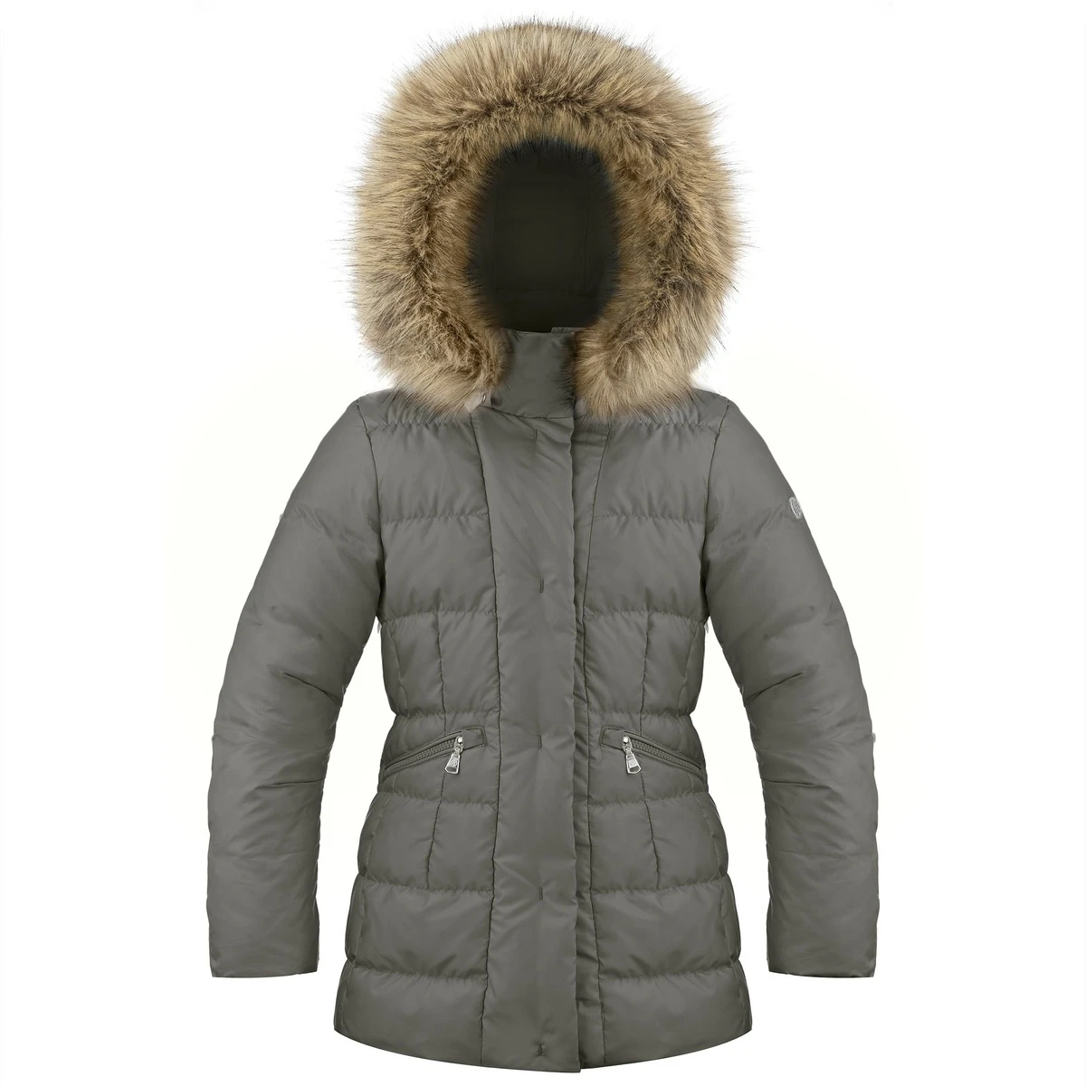 POIVRE BLANC MEISJES DONSJAS KAKI GRIJS 1 POIVRE BLANC MEISJES DONSJAS KAKI GRIJS