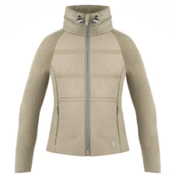 POIVRE BLANC MEISJES GEPOFDE JAS SESAM BEIGE