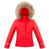 POIVRE BLANC MEISJES STRETCH SKI JACK - SCARLET ROOD