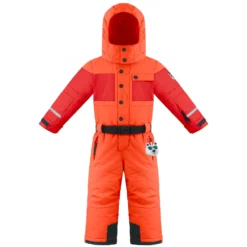 POIVRE BLANC SKI-OVERALL BABY JONGEN - CLEM / SCARLET ROOD