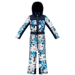 Poivre Blanc Skipak Met Bloemenprint Grove Blauw - Meisjes