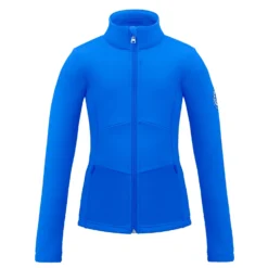 POIVRE BLANC Stretch Fleece Jack Gothic Blauw - Girls