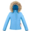 POIVRE BLANC STRETCH SKI-JAS POOLBLAUW - MEISJES