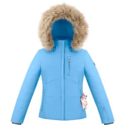 POIVRE BLANC STRETCH SKI-JAS POOLBLAUW - MEISJES