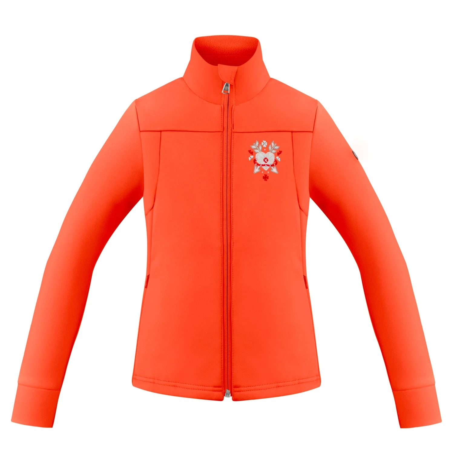 Poivre Blanc Stretch Softshell Fleecejack Lava Oranje - Meisjes 1 Poivre Blanc Stretch Softshell Fleecejack Lava Oranje - Meisjes