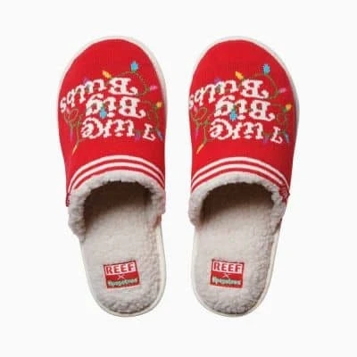 Reef X Tipsy Elves I Like Big Bulbs-pantoffels Voor Dames 1 Reef X Tipsy Elves I Like Big Bulbs-pantoffels Voor Dames