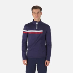 ROSSIGNOL RESORT 1/2 RITS - DONKER NAVY - HEREN - FLEECE