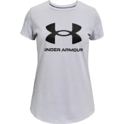Under Armour Live Sportstyle Graphic SS-Mod Grey Light Heather / / Black
