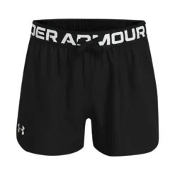 Under Armour Play Up Solid Shorts-Black / / Metallic Silver
