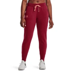 Under Armour Rival Fleece Joggers-Black Rose / Damesjoggingbroek